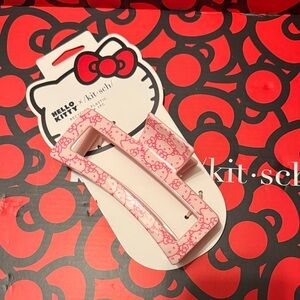 Hello Kitty Pink Patterned Hair Clip